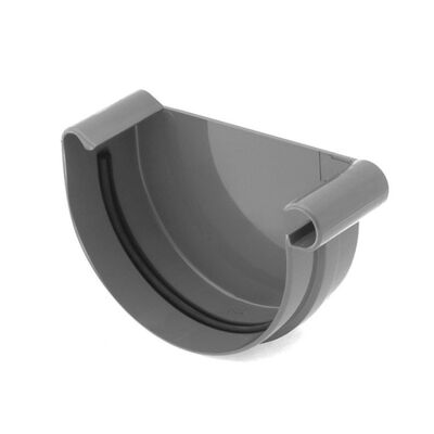 Заглушка желоба левая BRYZA 125, графит Заглушка желоба левая BRYZA 125, графит