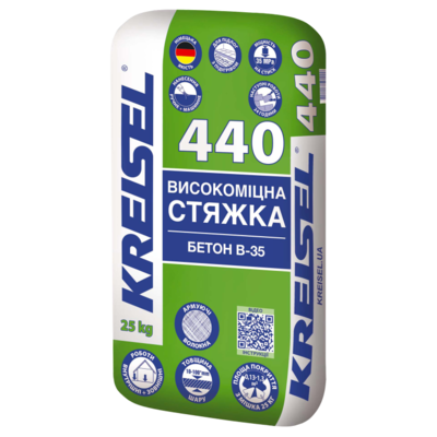 Kreisel 440 Високоміцна стяжка для підлоги 10-100 мм, БЕТОН B-35 25 кг (54)