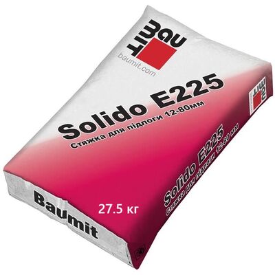 BAUMIT Цементно-піщана стяжка Солідо Е-225/міш (від 12 до 80мм) 27,5 кг BAUMIT Цементно-піщана стяжка Солідо Е-225/міш (від 12 до 80мм) 27,5 кг