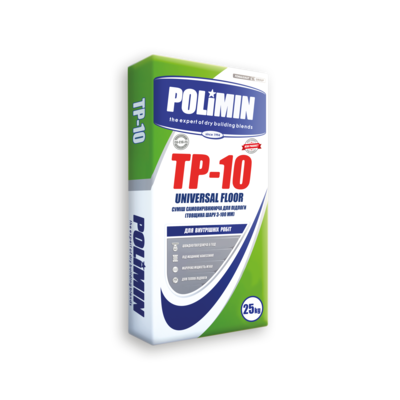 ПОЛІМІН ТП-10 Розчин для улаштування підлоги 25кг/54шт ПОЛІМІН ТП-10 Розчин для улаштування підлоги 25кг/54шт