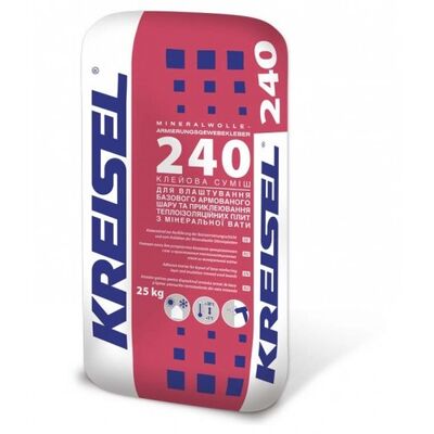 Kreisel 240 Клейова суміш армуюча для МВ 25кг (54) Kreisel 240 Клейова суміш армуюча для МВ 25кг (54)