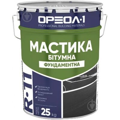 ОРЕОЛ Мастика бітумна "фундаментна" 25 кг (аналог №24)