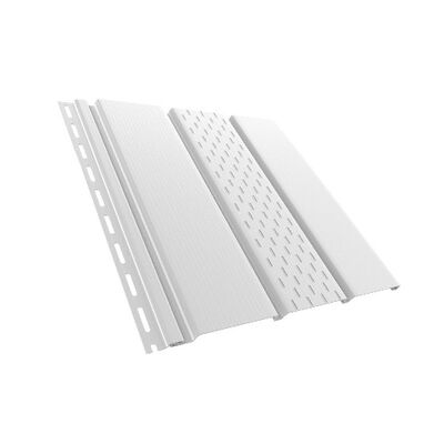 Панель, частково перфорована 0,92 кв.м (уп. 18шт) біла