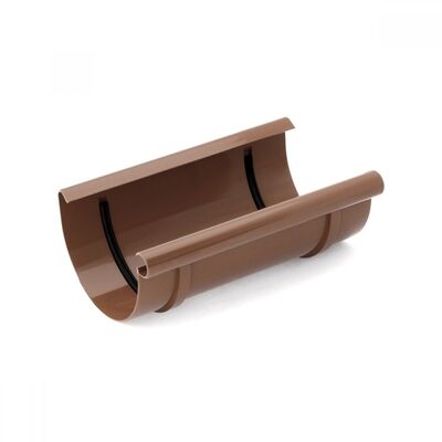 Муфта желоба INES 120мм, коричневая Муфта желоба INES 120мм, коричневая