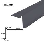 Фронтоний крапельник мат. RAL7024 (2м,графіт)