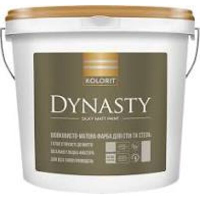 Краска Kolorit Dynasty (база А) мат-латекс на акриловой основе, 9л
