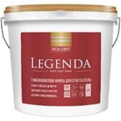  Колорит Legenda (Люкс) 9л (база С) интер мат, латексная краска на акриловой основе