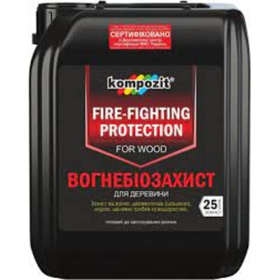 Kompozit ВОГНЕБІОЗАХИСТ для деревини БС-13 (червоний, 10 л) Kompozit ВОГНЕБІОЗАХИСТ для деревини БС-13 (червоний, 10 л)
