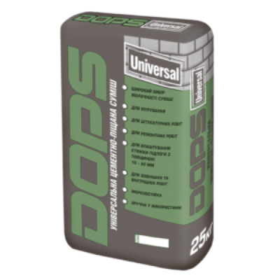 DOPS ЦПС Universal 100 Універсальна цементно-піщана суміш 25кг