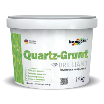 Грунтовка адгезионная QUARTZ-GRUNT (14 кг) Грунтовка адгезионная QUARTZ-GRUNT (14 кг)