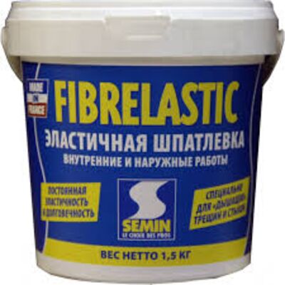 Шпаклевка готовая эластичная SEMIN FIBRELASTIC, 5кг Шпаклевка готовая эластичная SEMIN FIBRELASTIC, 5кг
