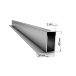 Труба профільна 40*20*2мм, 3м