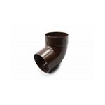 Відвід труби одномуфтовий 67° білий 75мм RainWay  (20)