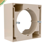 Коробка Schneider ASFORA для зовн. монтажу одиночна, слонова кістка