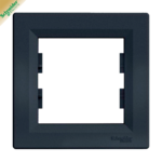 Рамка Schneider ASFORA  1-х кратна, горизонтальна, антрацит