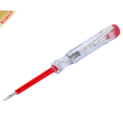 Індикатор-викрутка 140х3,5 прямий шліц АС100-500В. ЕНЕКСТ