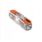 Клема 2-х провідна х 4мм² пряма з нажимним важелем "WAGO"