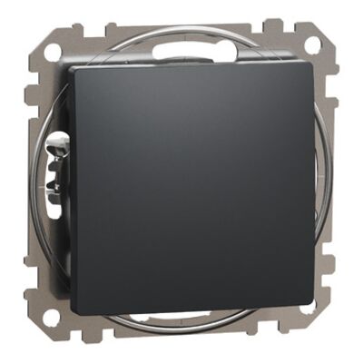 Вимикач 1-кл. внутр. "Sedna Design" Чорний Вимикач 1-кл. внутр. "Sedna Design" Чорний